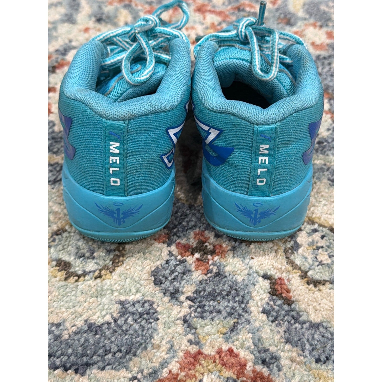 Puma MB.01 LaMelo Ball ROTY Boys Size 12C Teal Blue Basketball Shoes2