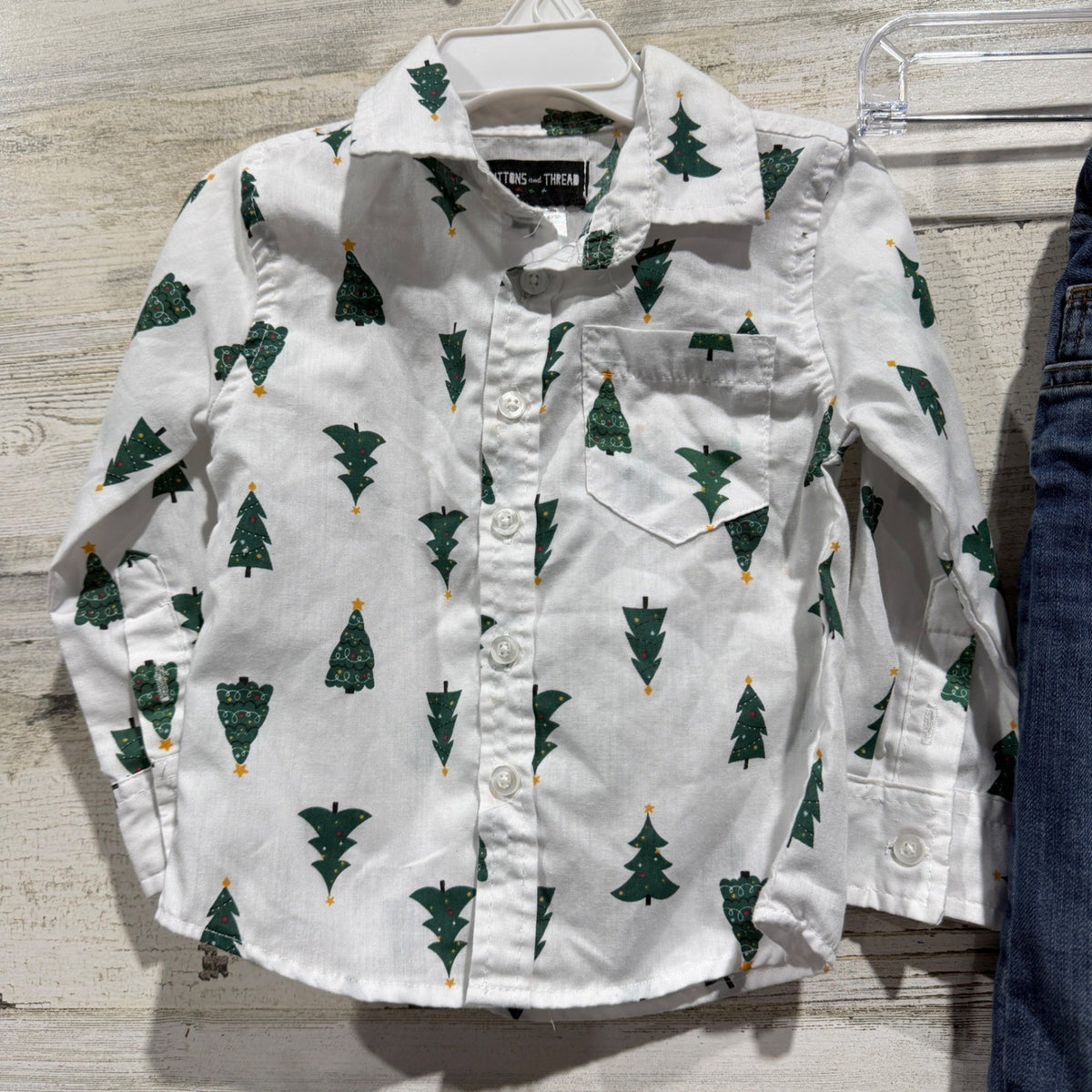 Buttons and Thread Mrs Claus Bakery 3pc Bundle Boys 2T Orange Blue Holiday4