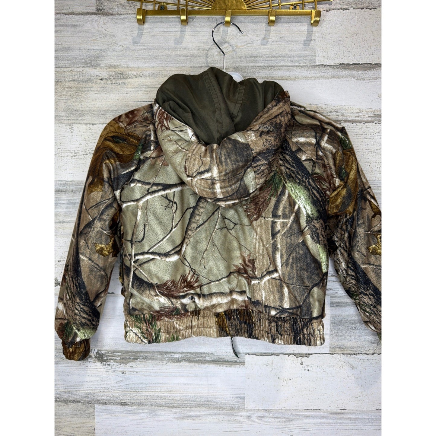 Remington Reversible Jacket Boys 4/5 Camo Real Tree Insulated Gorpcore EUC4