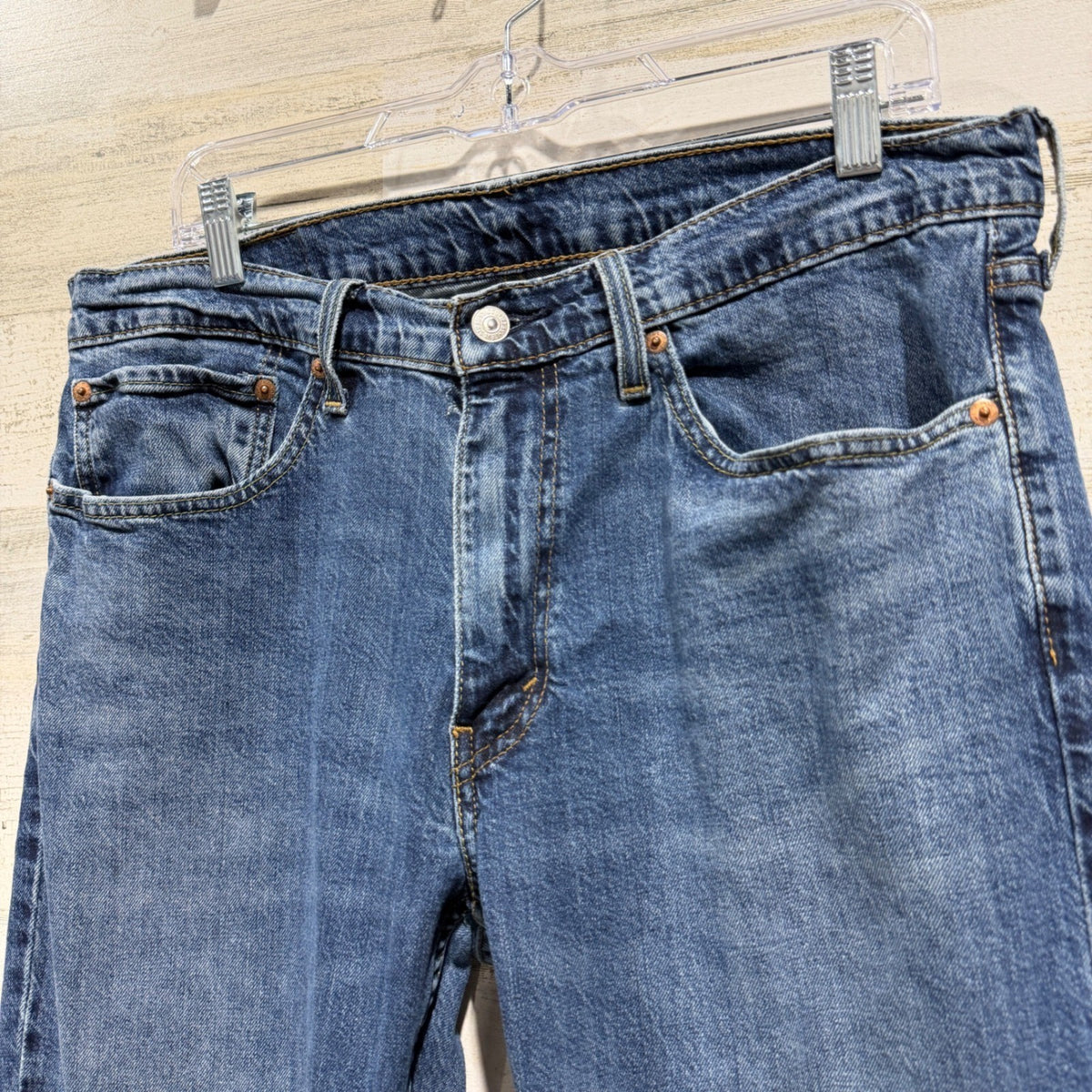 Levi's 559 Relaxed Straight Jeans Mens 34x30 Blue Cotton Denim Classic GUC*1