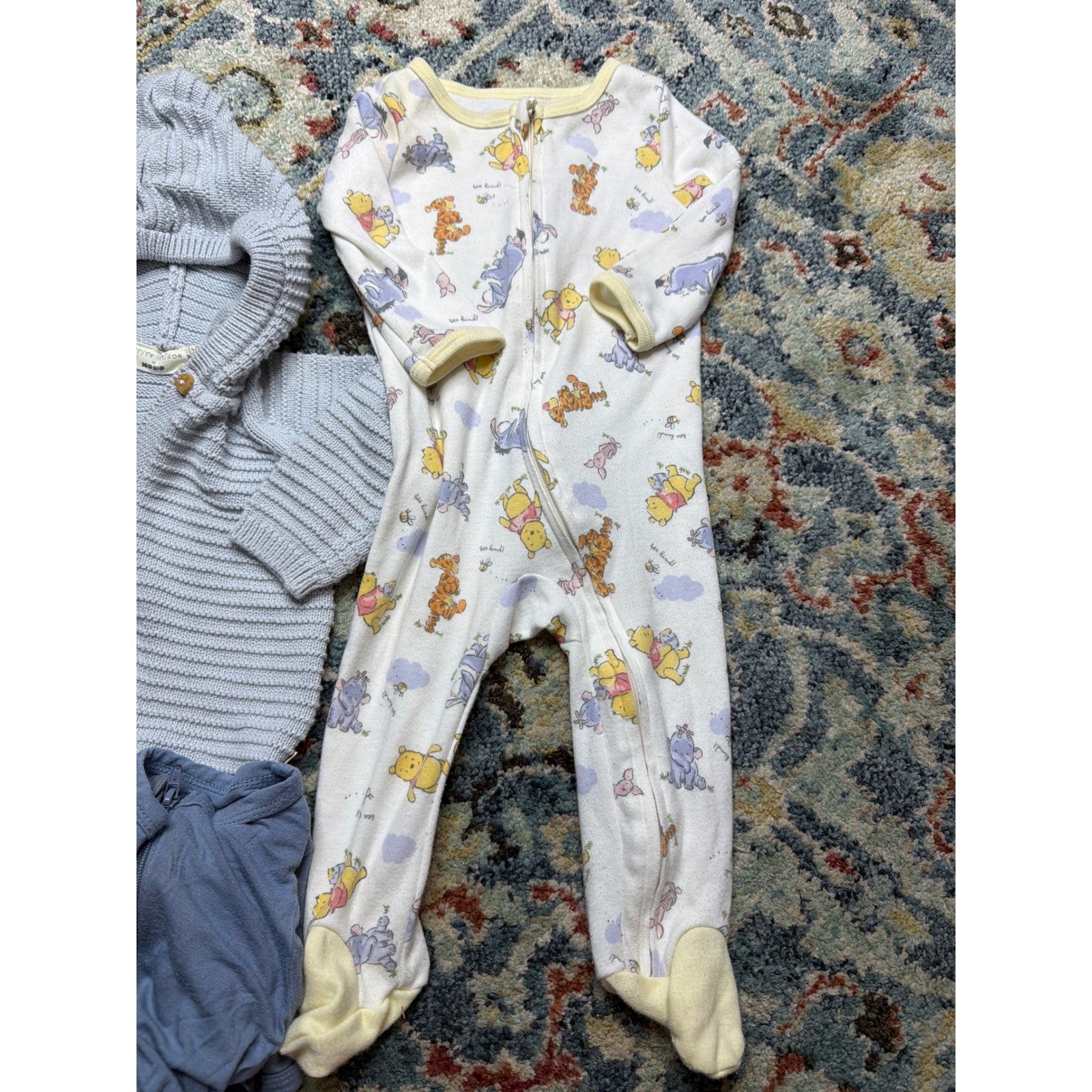 Kyte Baby Petite Maison Cat & Jack Boys 6-12M Blue Grey Bundle Bamboo GUC5