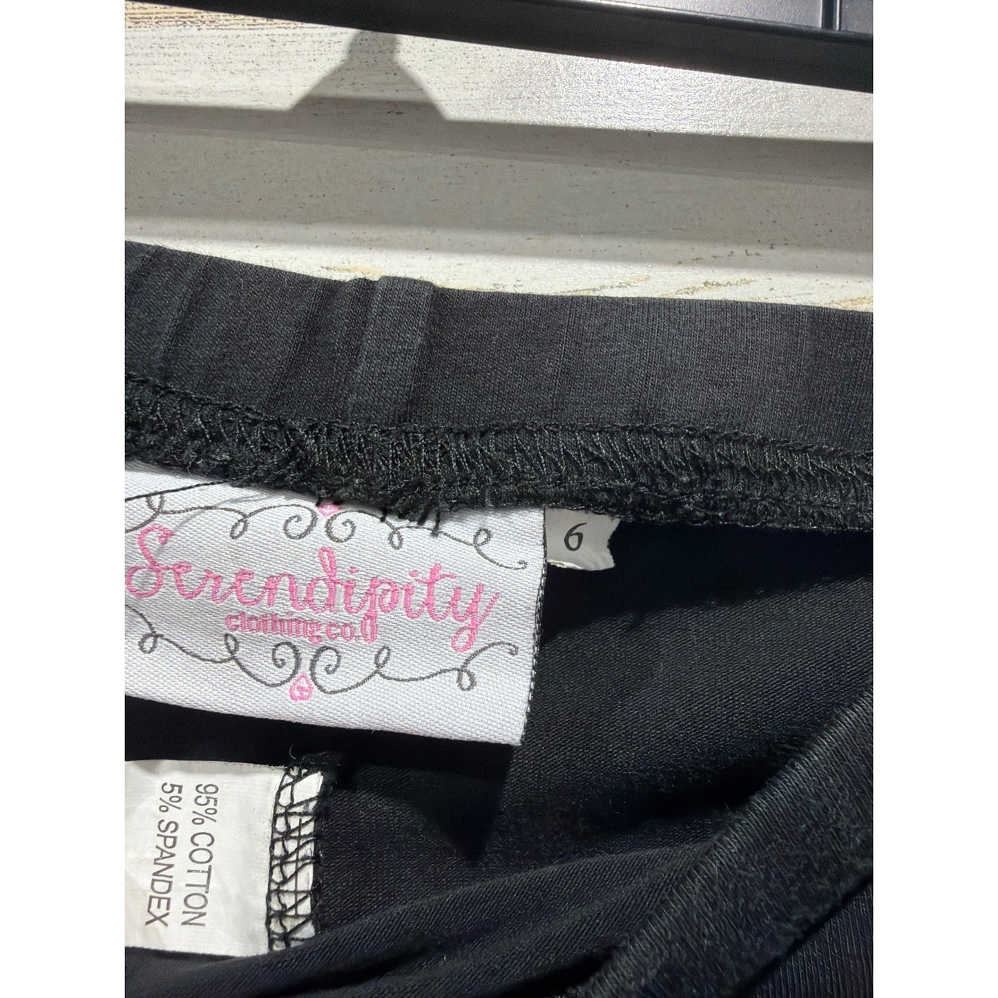 Love Millie Serendipity Girls Size 6 Pink Black Swan Heart Ruffle Set5