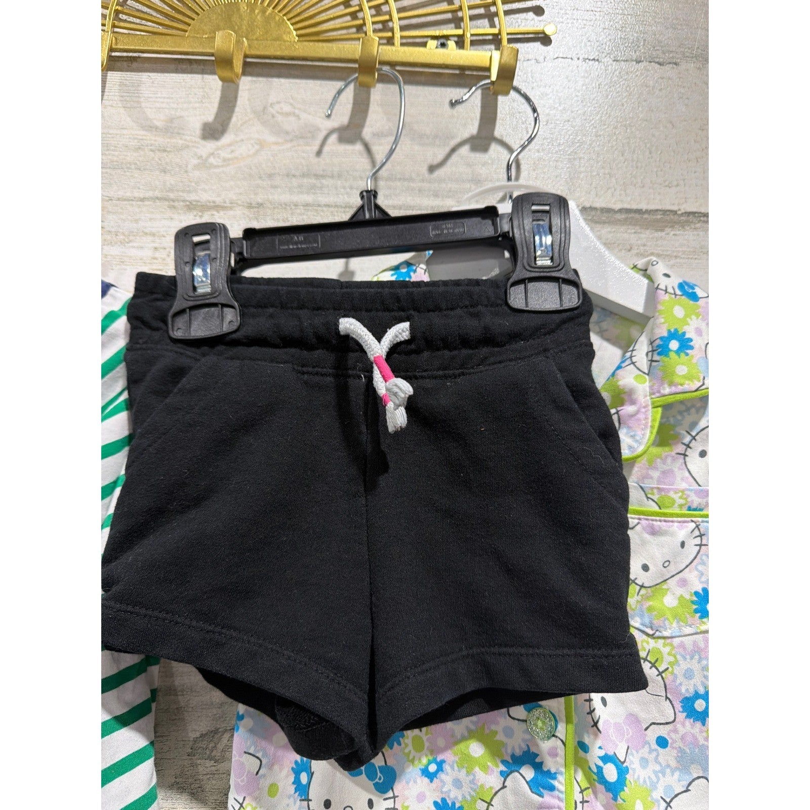 Hello Kitty Cat & Jack Girls 2T Pink Navy Bundle Pajamas Dress Shorts EUC2