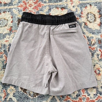 Billabong Hybrid Shorts Boys 4/S Grey Stripe Recycler Boardshorts Surf EUC4