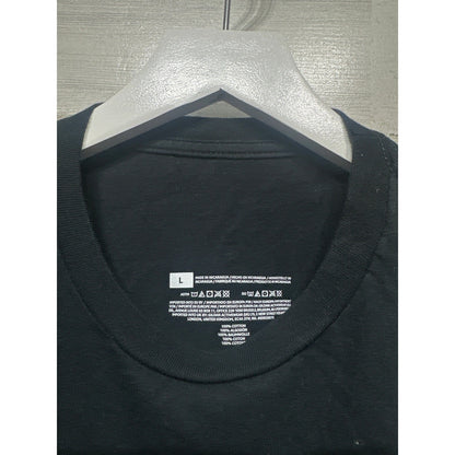 Gildan Crawfish Graphic T-Shirt Boys Large Black Neon Lobster EUC1