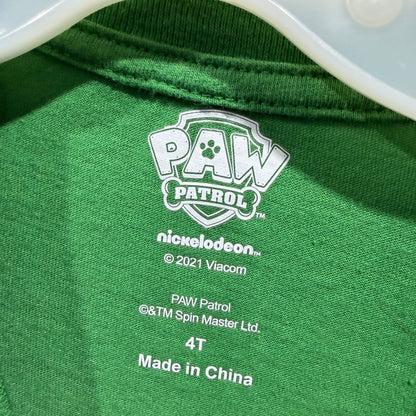 Paw Patrol Deck The Paws Shirt Kids 4T Green Cotton Christmas Holiday3