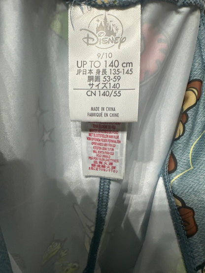 Disney Leggings Girls 9/10 Blue Toy Story Jessie Rex All Over Print EUC3