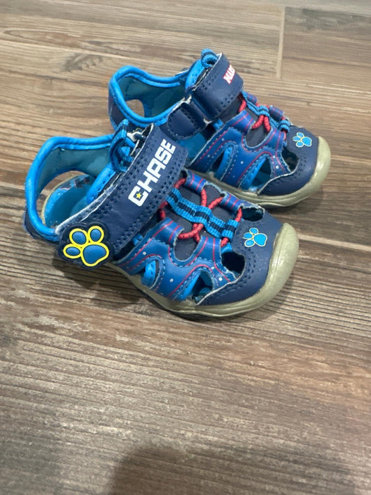 Paw Patrol Fisherman Sandals Boys Size 5 Blue Chase Marshall GUC0