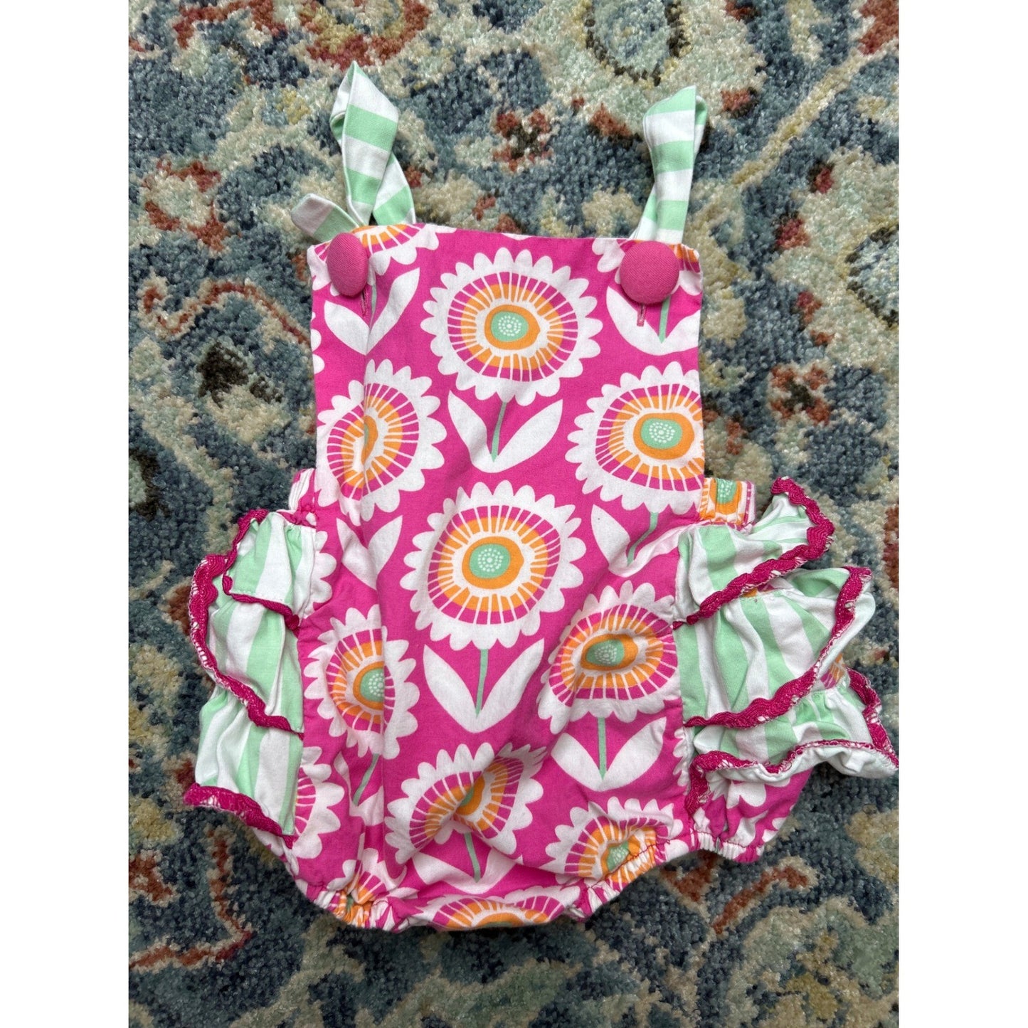 Monica Andy Caden Lane Girls 6-12M Summer Bubble & Dress Bundle11
