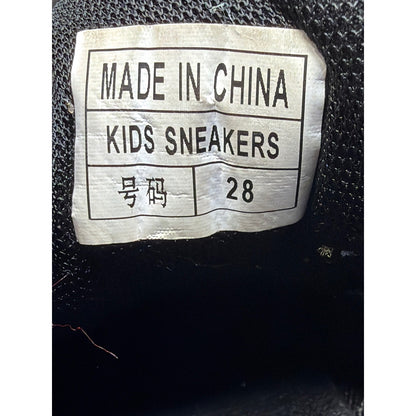 Spider Web Sneakers Toddler Boy Fit Like Size 10.5 Black Graphic Streetwear EUC5