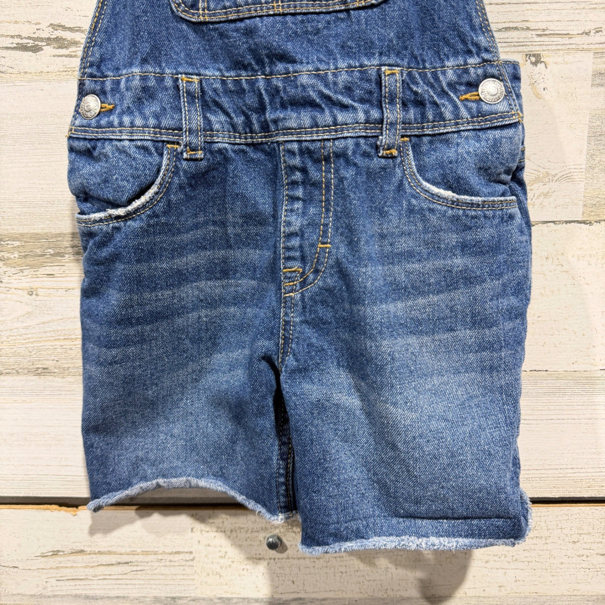 Levi's Shortall Denim Overalls Girls 6 Blue 100% Cotton Classic2