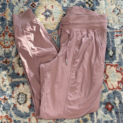 Lululemon Beyond the Studio Jogger Women 6 Spiced Chai Ribbed Athleisure EUC0