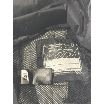 The North Face Rain Jacket Girls M 10/12 Grey Geometric DryVent Gorpcore EUC9