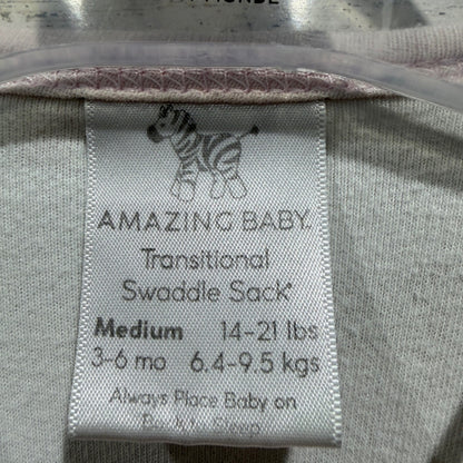 Amazing Baby Swaddle Sack Girls 3-6M Pink Elephant Transitional *Flawed1