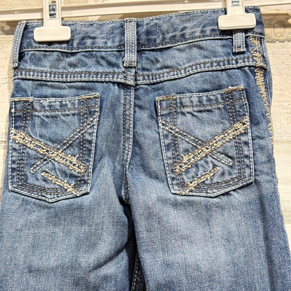 Wrangler 20X Jeans Boys 5 Slim Blue Adjustable Waist Western Cowboy EUC3