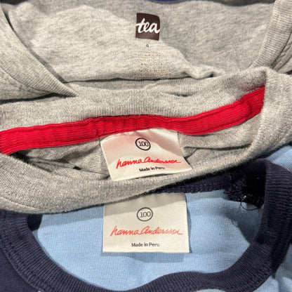 Tea Collection Hanna Andersson Shirt Bundle Boys 4 Graphic Retro *Flawed6