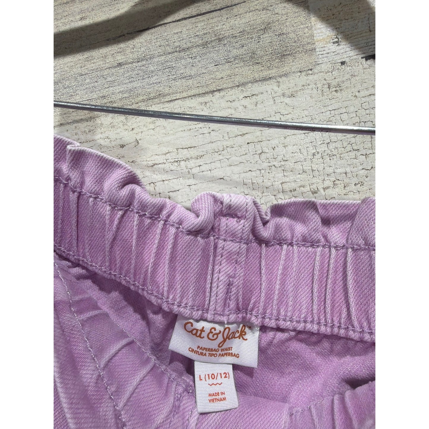 SO Cat & Jack Shorts Bundle Girls 10/12 Purple Blue Floral Denim EUC4