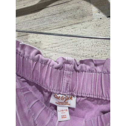 SO Cat & Jack Shorts Bundle Girls 10/12 Purple Blue Floral Denim EUC4