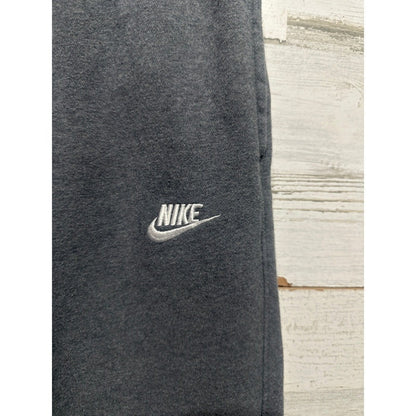 Nike Joggers Men Small Charcoal Grey Fleece Sportswear Sweatpants EUC1