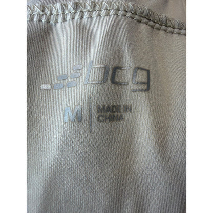 BCG Athletic Shorts Mens M Khaki Zipper Pocket Performance Gorpcore EUC3