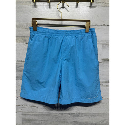 Columbia Swim Trunks Boys 14/16 Blue Omni-Shade PFG Mesh Lined *Flawed0