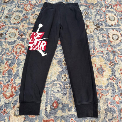 Nike Jordan Joggers Boys Small 8-10 Black Nike Air Jumpman Fleece GUC1