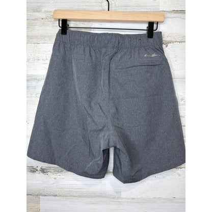 Eddie Bauer Performance Shorts Men Small Gray Elastic Waist Gorpcore EUC1