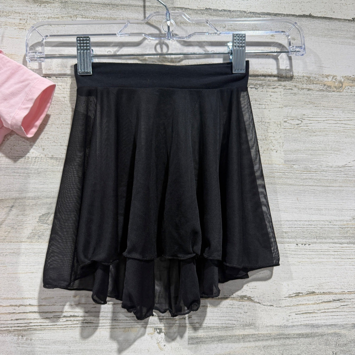 Motionwear Leotard and Skirt Set Girls 3T/4T Pink Black Polyester Ballet Flawed*5
