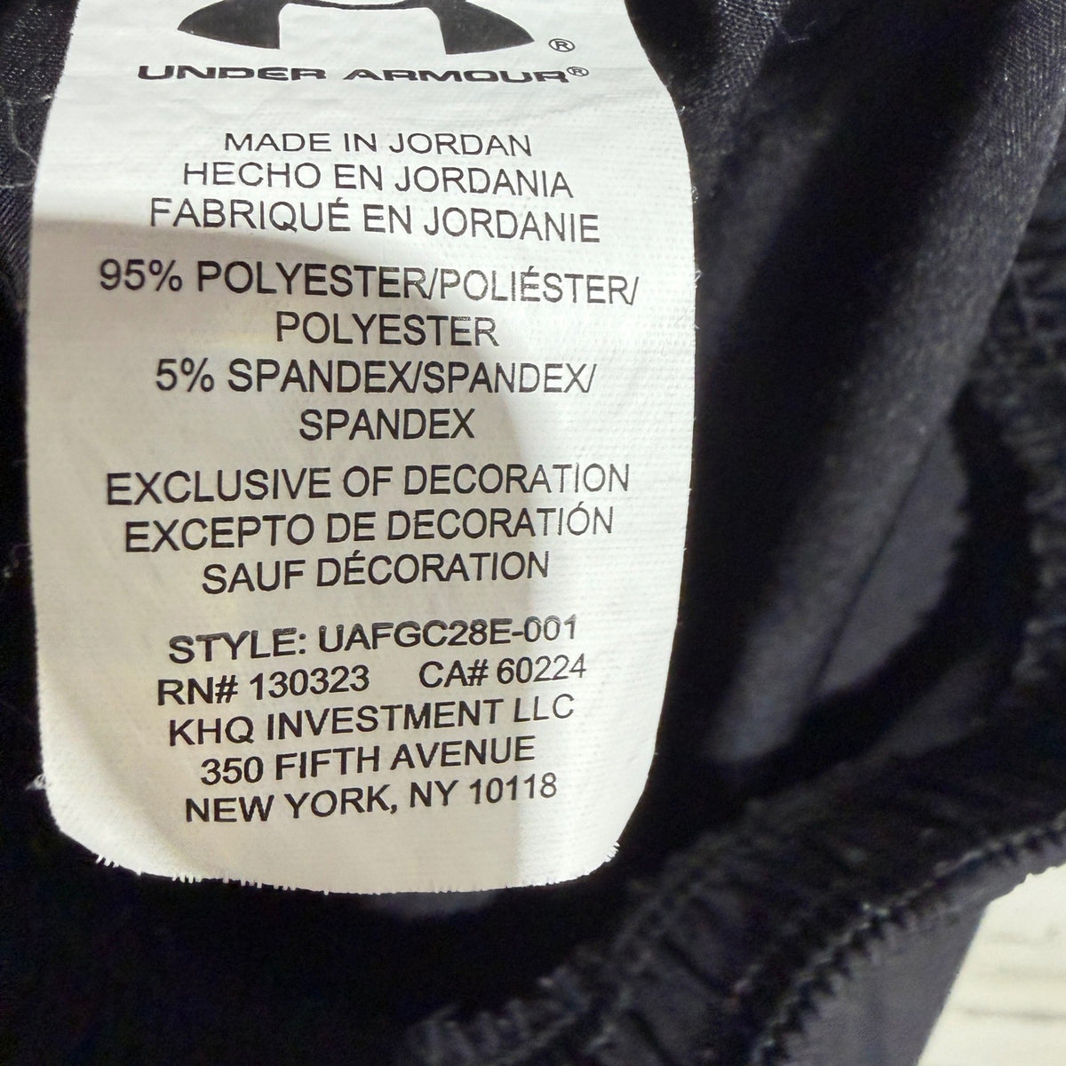 Under Armour Cargo Joggers Boys 6 Black Elastic Waist Utility Sporty GUC*5