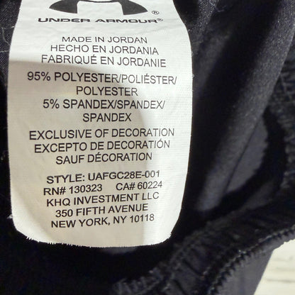 Under Armour Cargo Joggers Boys 6 Black Elastic Waist Utility Sporty GUC*5