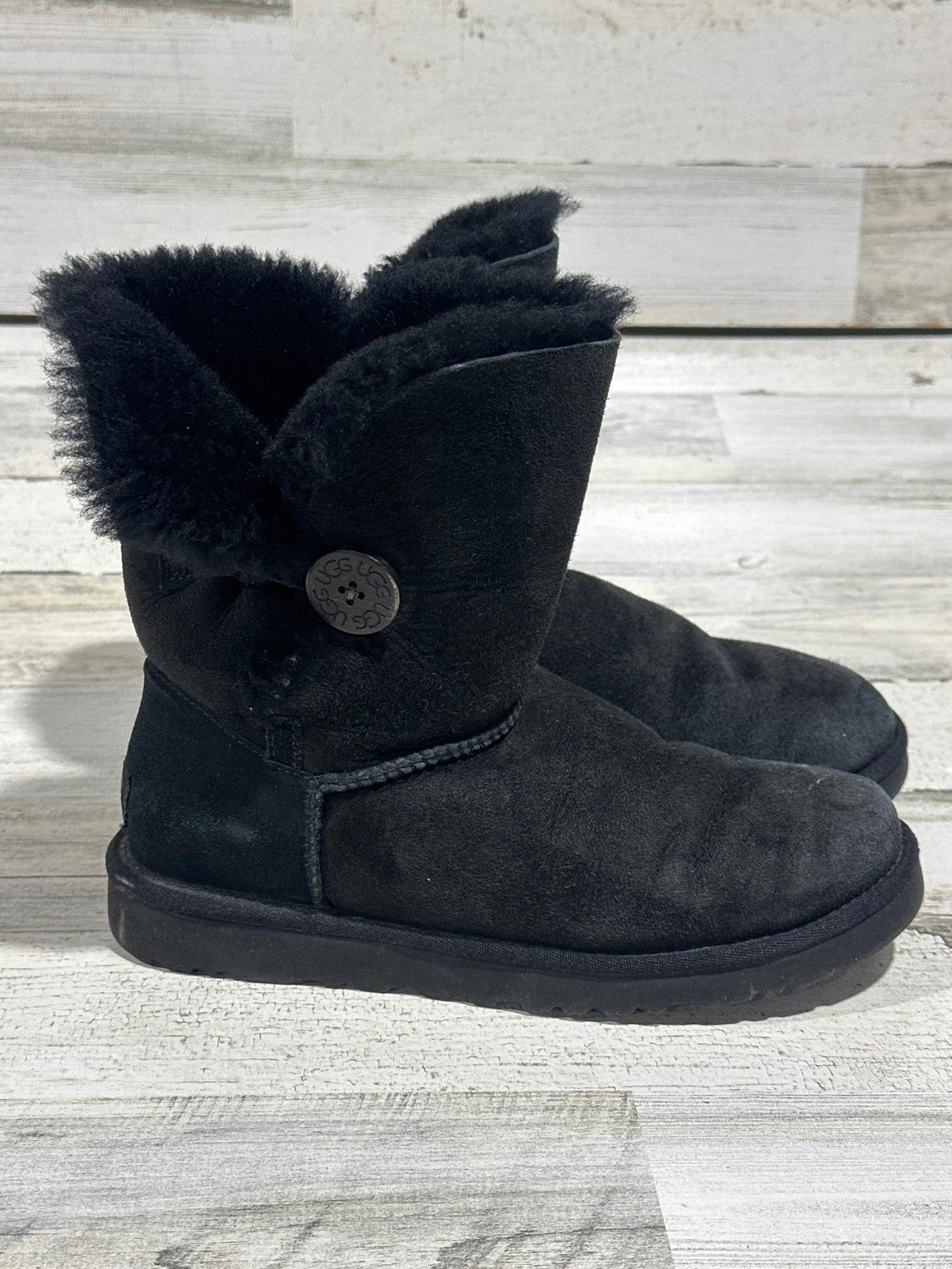 UGG Australia Black Boots - Women's Size 8 - Good Used Condition0