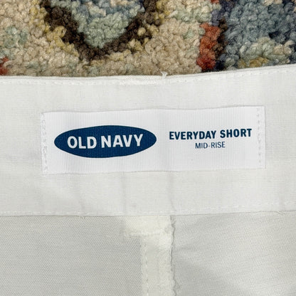 Old Navy Everyday Short Women Size 10 White 3.5" Inseam Mid-Rise Casual NWT3