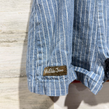 Matilda Jane Dress Romper Bundle Girls 6 Blue Striped Ruffle Classic6