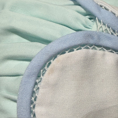 The Proper Peony Petal Collar Dress Girls 3T Blue Scalloped Heirloom *Flawed8