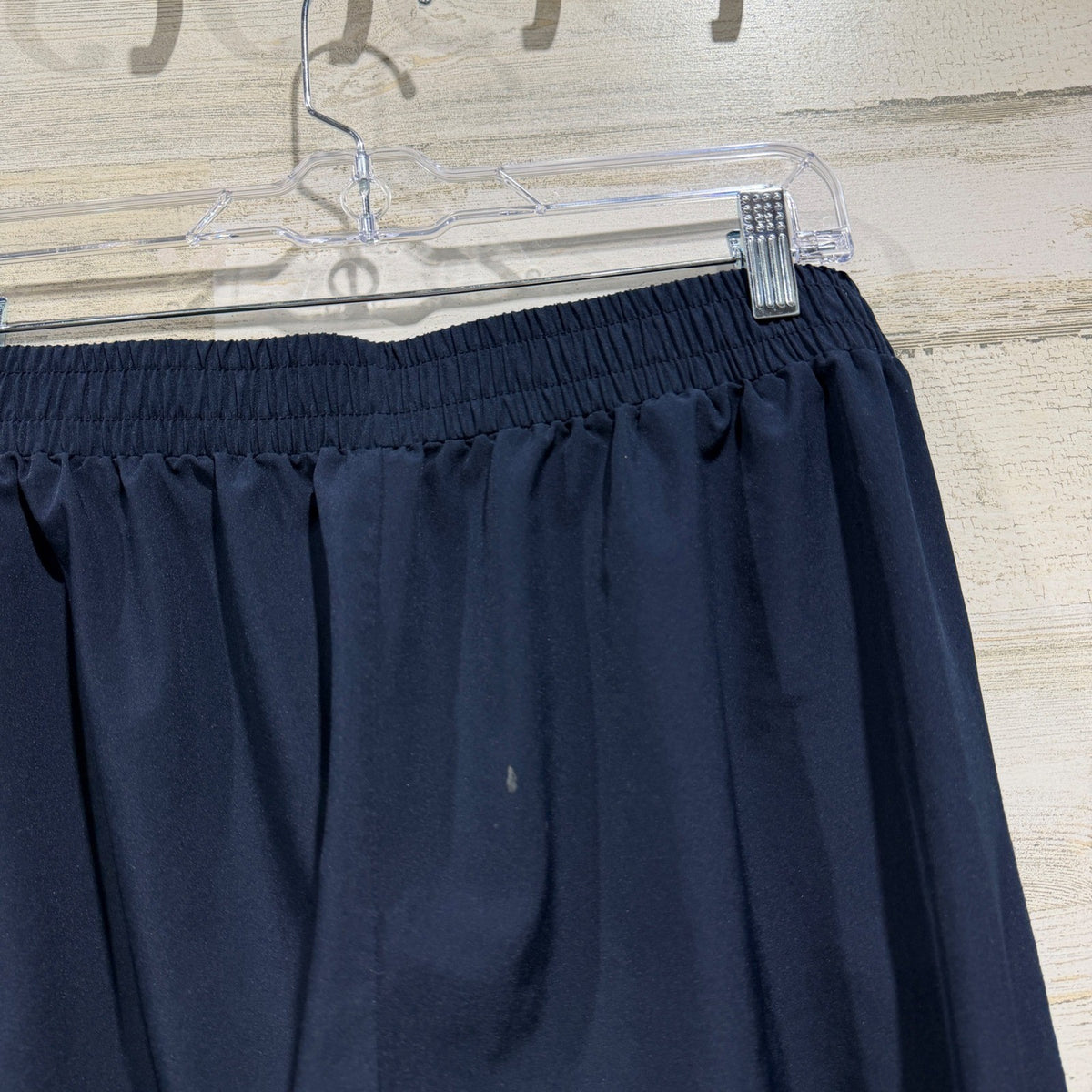 Old Navy StretchTech Jogger Pants Womens M Navy Blue Polyester Spandex Flawed*3