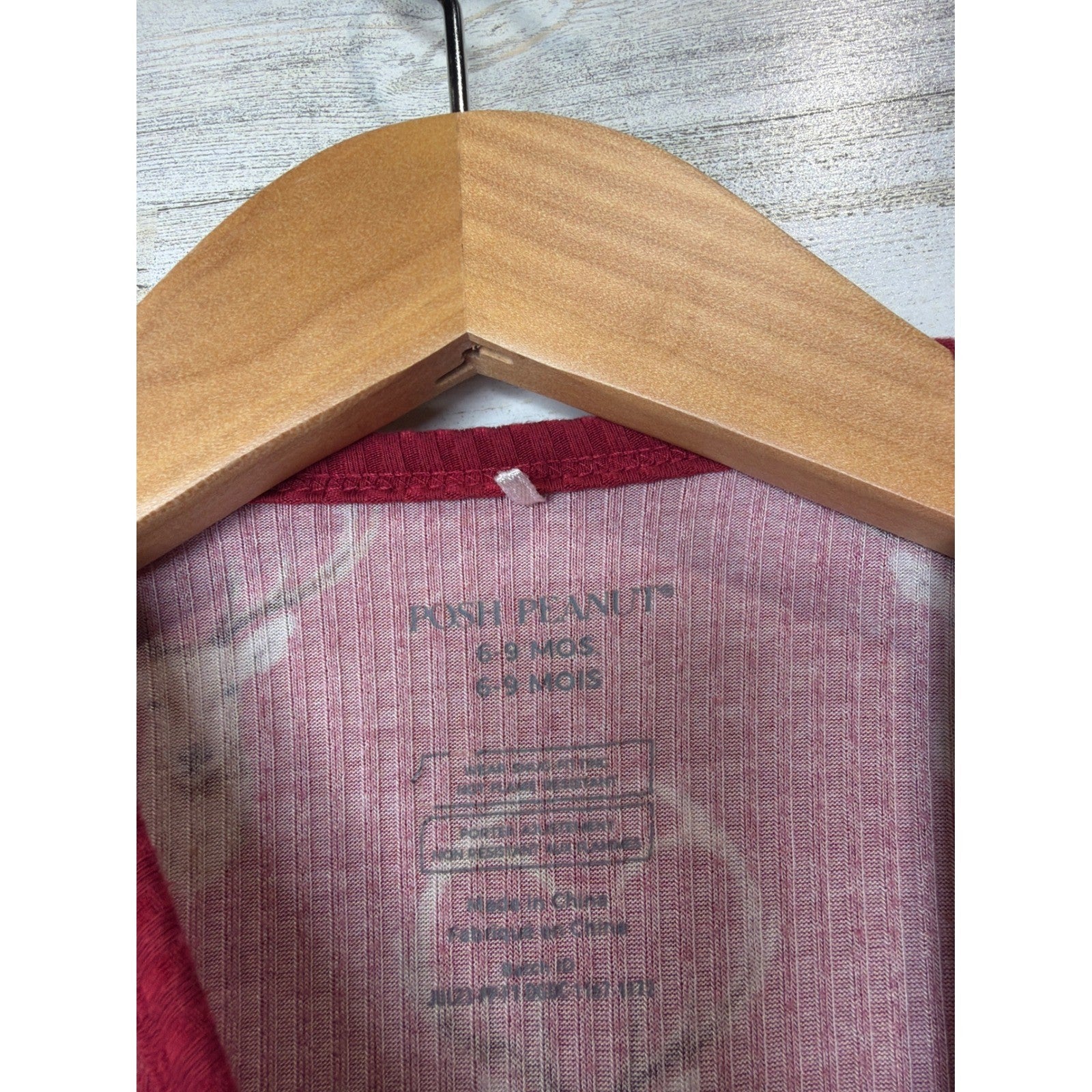 Posh Peanut Convertible Sleeper Boys 6-9M Red Deer Bamboo Rib Woodland GUC2