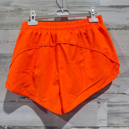 Neon Orange Athletic Shorts Women Small High Rise Lined Active *Flawed3