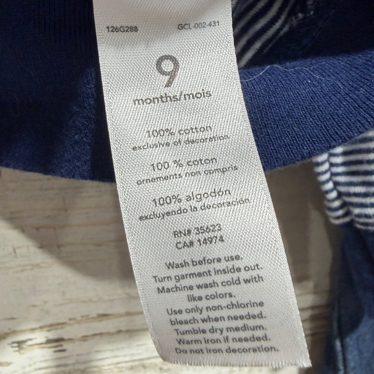 Focus Kids & Carters 3pc Outfit Set Boys 9-12M Red Blue Cotton Denim Casual EUC6