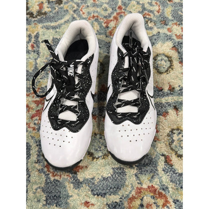 Nike Vapor Ultrafly 4 Keystone GG Youth 4.5Y White Black Fastflex Cleats EUC2
