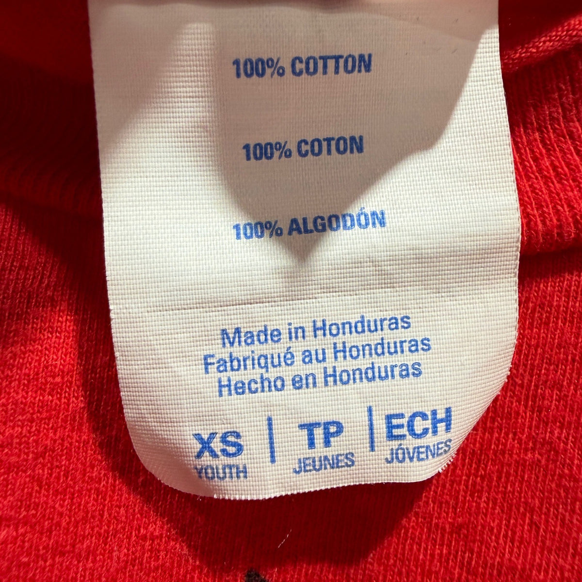 Port & Company Cindy Lou Who Graphic Tee Girls XS Red Cotton Holiday EUC4