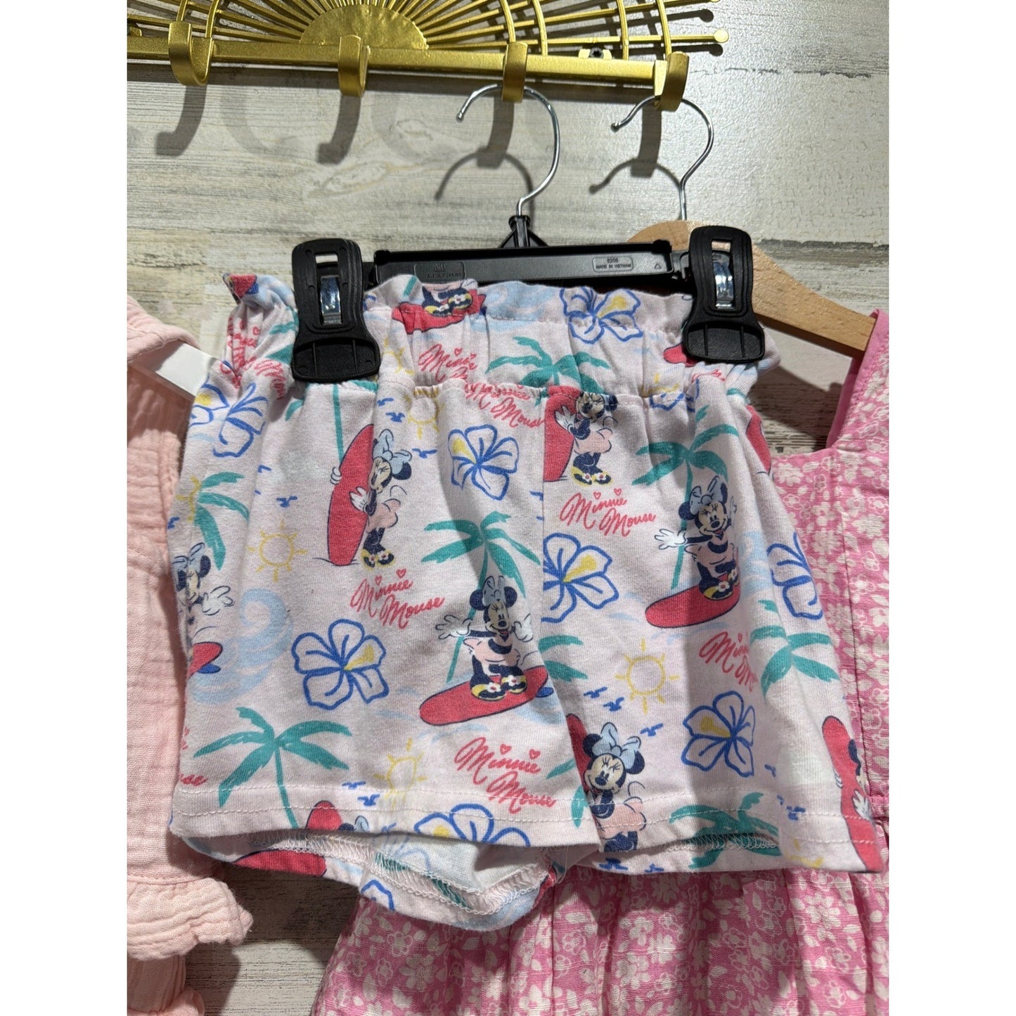 Disney Mixed Brand Summer Bundle Girls 3T 4T Pink Coral Minnie Princess2