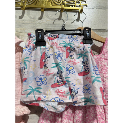 Disney Mixed Brand Summer Bundle Girls 3T 4T Pink Coral Minnie Princess2