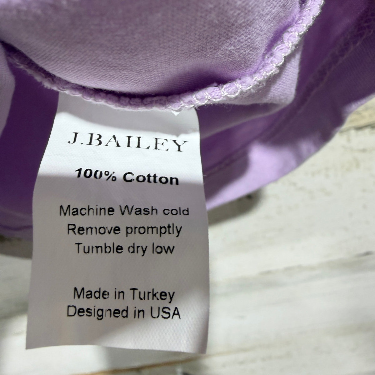 J. Bailey Ice Cream Bow Graphic T-Shirt Girls 5 Purple 100% Cotton Flawed*4