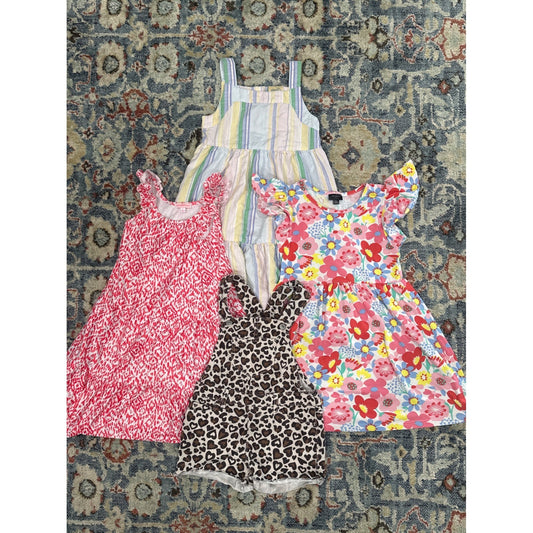 Tommy Bahama Childrens Place Girls 6 6X Bundle Dresses Overalls Floral Stripe0