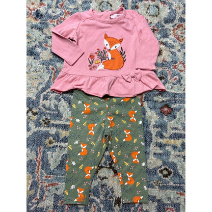 Feather Baby Nannette M&S Blue Zoo Girls 6-9M Blue Pink Floral Animal Bundle3