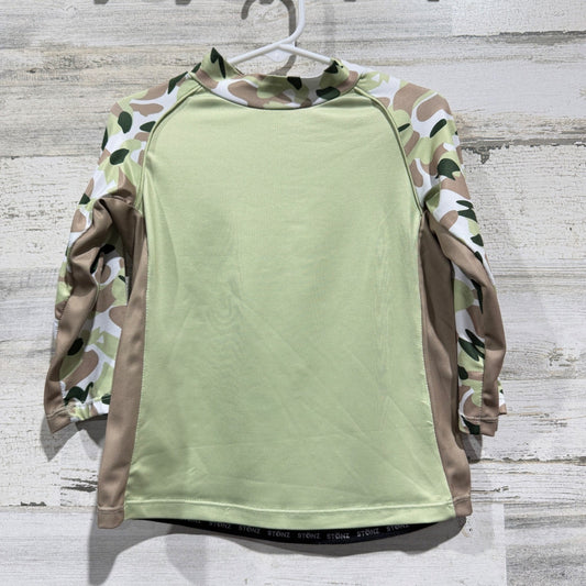 Stonz Sun Shirt Boys 2T Green Camo UPF 50 Rash Guard Gorpcore NWT0