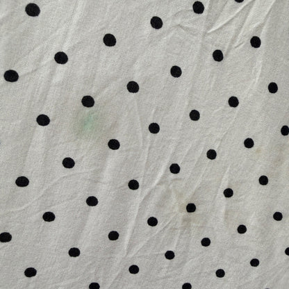 Old Navy Polka Dot Fit & Flare Dress Women XXL White Rayon Retro Flawed*4