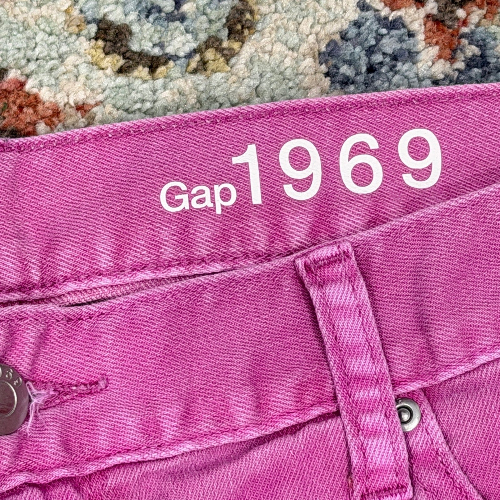 Gap Sexy Boyfriend Shorts Women 8 Pink Cuffed Denim Summer Barbiecore EUC2