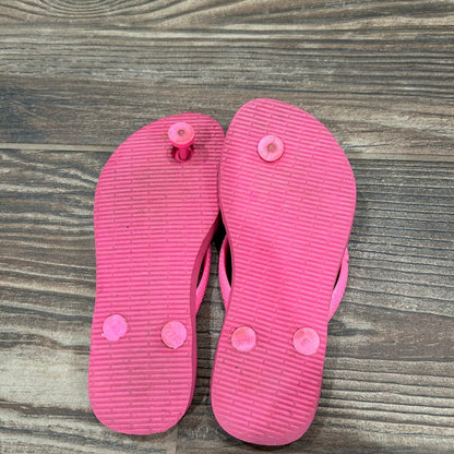 Havaianas Flip Flops Girls 27/28 Pink Rubber Sandals Beach4