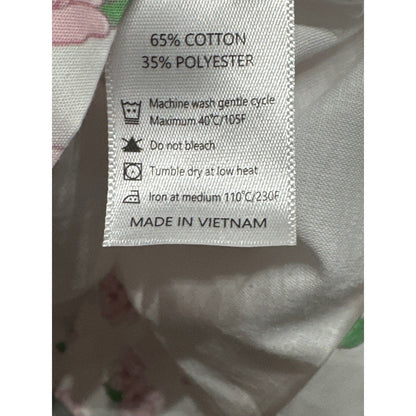 Cecil and Lou Smocked Dress Girls 4T White Pink Floral Ruffle EUC5